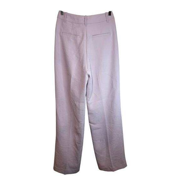 WILFRED Aritzia The Effortless Pant Size 2 Pale Lavender Wide Leg Pleated Career - Picture 2 of 11